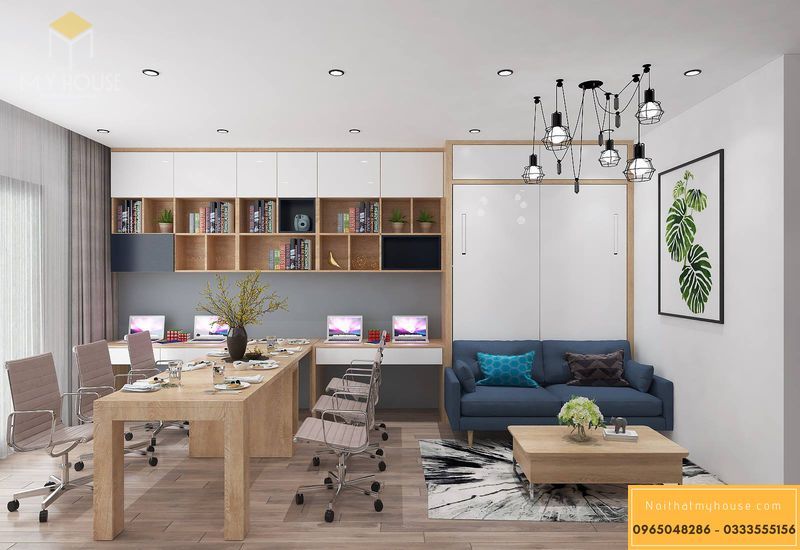 Mẫu thiết kế nội thất căn hộ officetel sang trọng - View 5