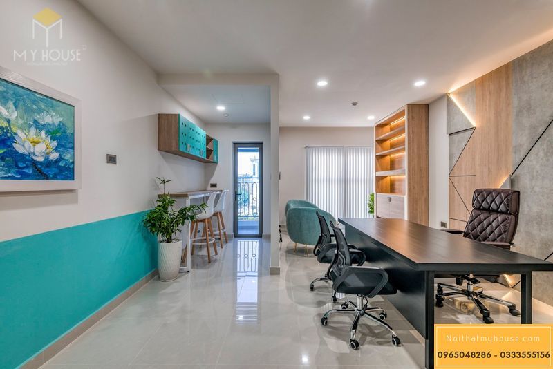 Mẫu thiết kế nội thất thông minh căn hộ Officetel  hiện đại - View 5