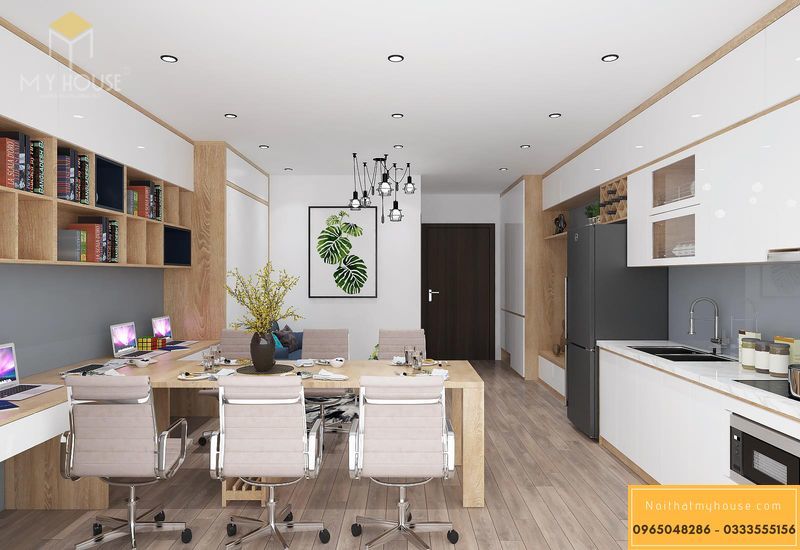 Mẫu thiết kế nội thất căn hộ officetel sang trọng - View 6
