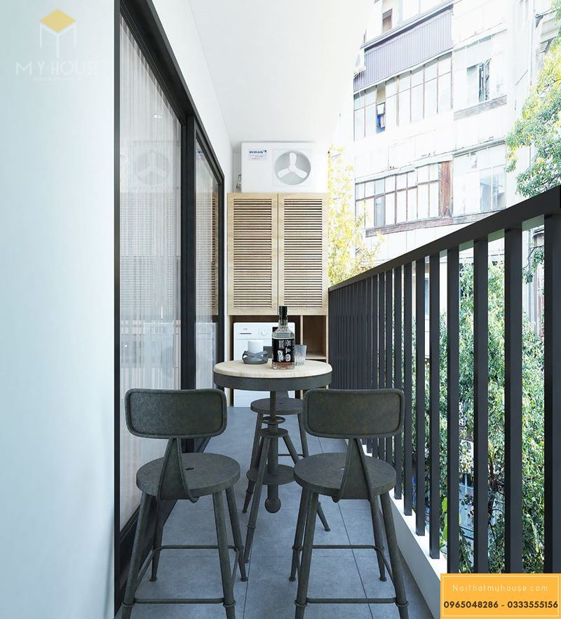 Mẫu thiết kế nội thất căn hộ officetel sang trọng - View 8