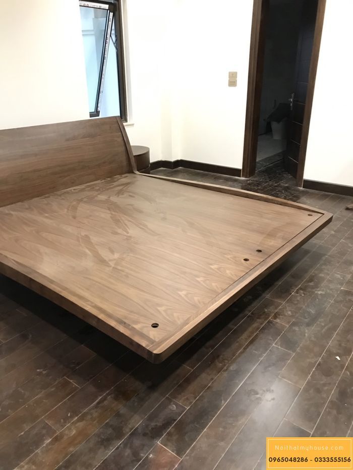 Mẫu giường ngủ gỗ tự nhiên - M6