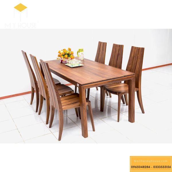 Bộ bàn ăn 6 ghế gỗ sồi -8