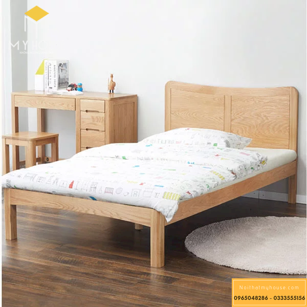 Giường ngủ đơn bằng gỗ -3