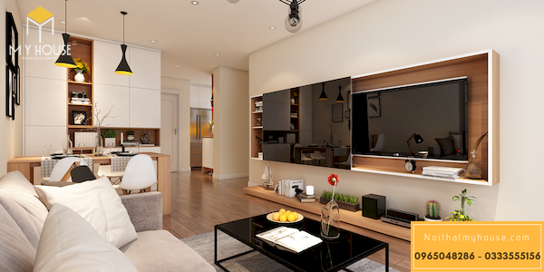 Mẫu thiết kế nội thất căn hộ 70 m2 -3