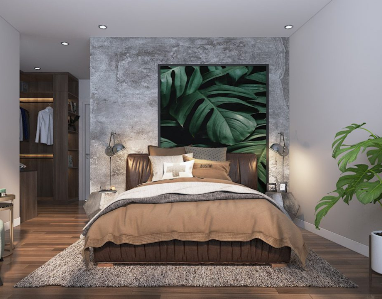 Thiết kế nội thất chung cư 50m2 phong cách nhiệt đới