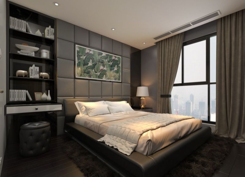 Thiết kế nội thất phòng ngủ người lớn cho căn hộ Duplex Sunshine