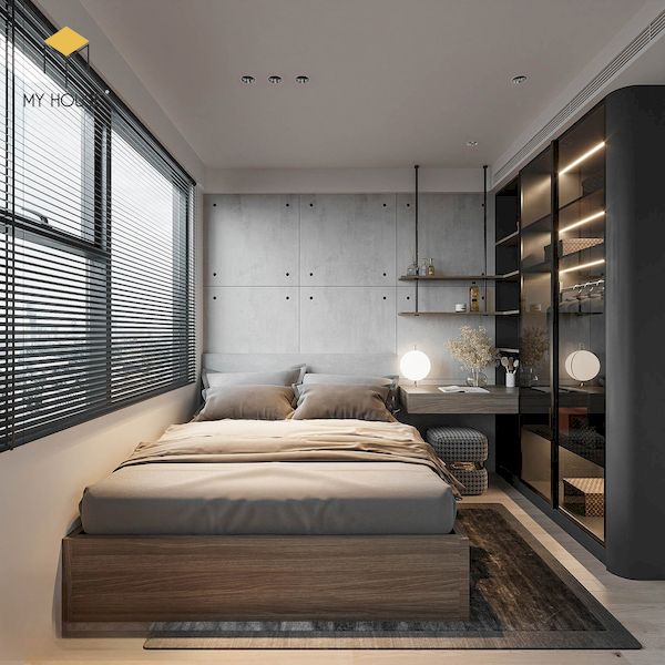 Thiết kế nội thất chung cư 3 phòng ngủ tối giản