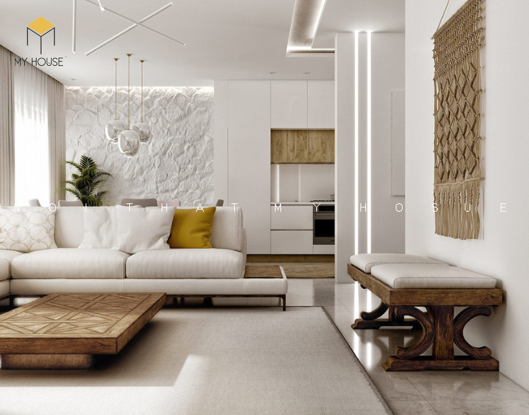 Thiết kế nội thất chung cư 50m2 phong cách địa trung hải