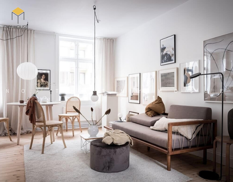 Thiết kế nội thất chung cư 50m2 phong cách Scandinavian
