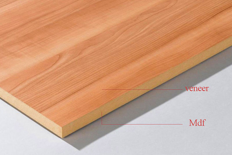 MDF phủ veneer là sản phẩm gỗ công nghiệp