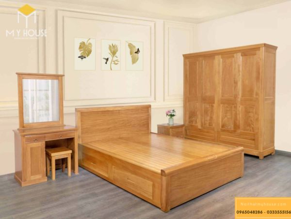 Phòng ngủ nội thất gỗ đinh hương