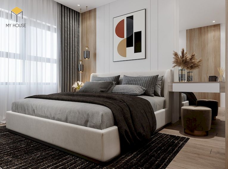 Thiết kế nội thất chung cư 2 phòng ngủ sang trọng, hiện đại