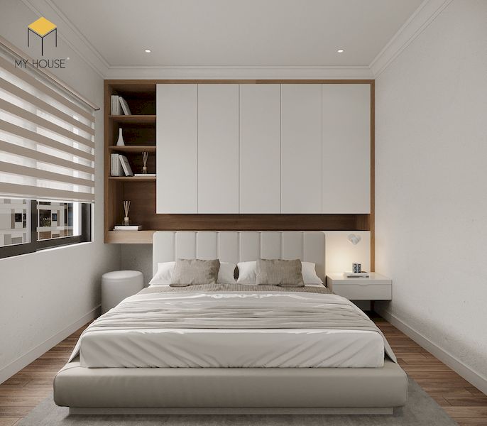 Thiết kế nội thất chung cư 2 phòng ngủ tối giản