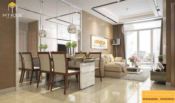 Thiết kế nội thất chung cư Vinhomes Smart City 3 phòng ngủ 90m2 - Hình 11