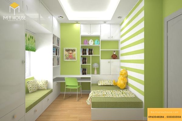 Giải pháp thiết kế phòng ngủ nhỏ 10m2 đơn giản - mẫu 21