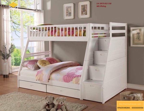 Phòng ngủ nhỏ 10m2 cho bé gái - mẫu 10