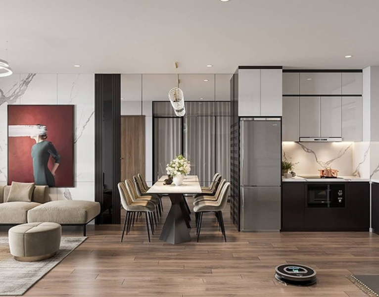 Giá thiết kế thi công nội thất chung cư phụ thuộc vào diện tích căn hộ