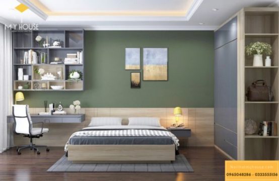 Phòng ngủ màu xanh 24