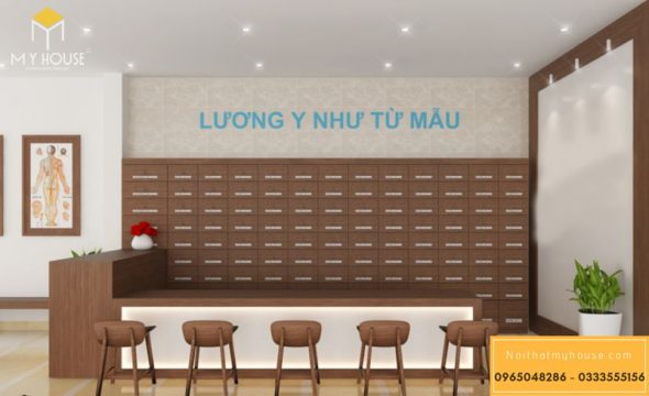 Thiết kế phòng khám đông y 13