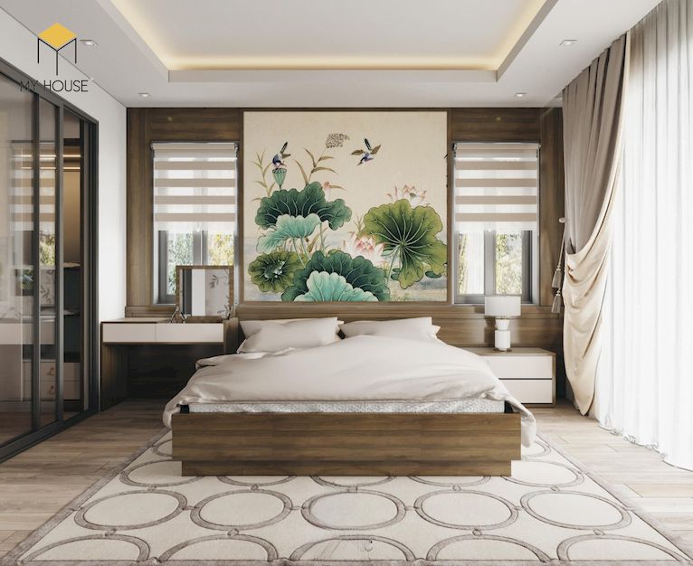 Thiết kế nội thất biệt thự gỗ tự nhiên tại Nghệ An