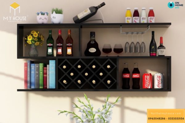 Top 50 mẫu tủ rượu treo tường phòng khách đẹp nhất