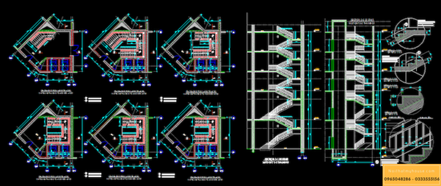 Thư viện Cad cầu thang 19