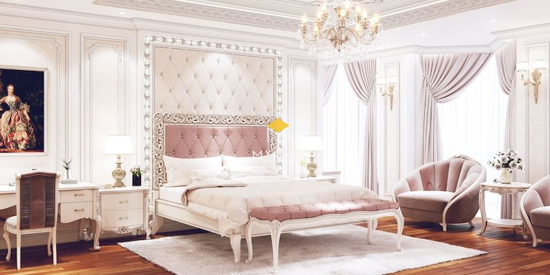 Phòng ngủ phong cách châu Âu tân cổ điển