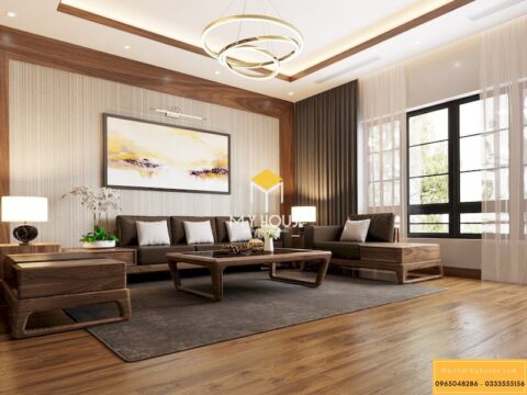 Nội thất gỗ tự nhiên cho phòng khách 16