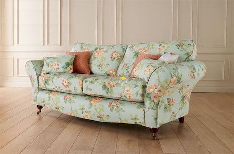 Ghế sofa vải hoa vintage