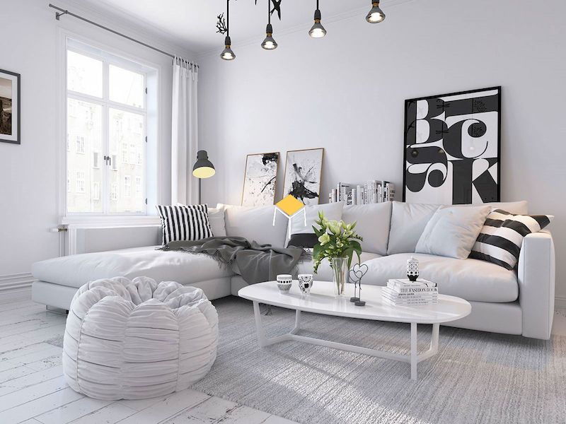 Sofa góc chữ L phong cách Bắc Âu