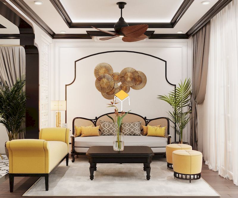 Sofa phong cách nội thất Indochine