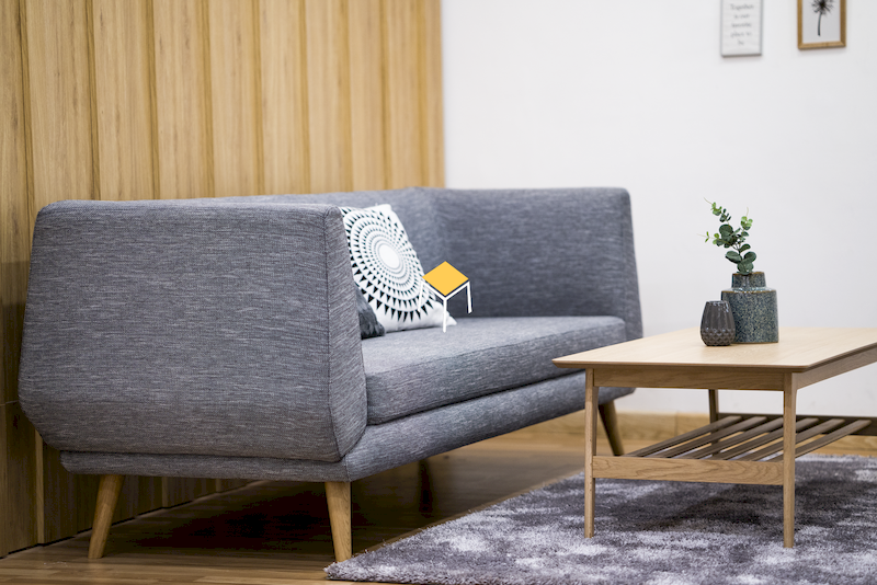 Sofa phòng cách Scandinavian thiết kế đơn giản