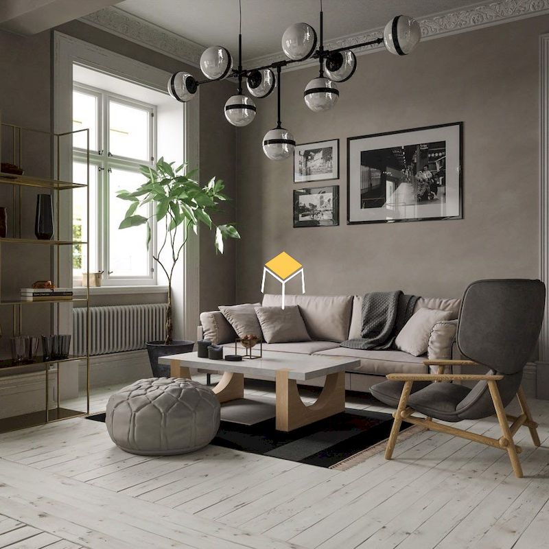 Mẫu sofa phong cách Scandinavian đẹp cho chung cư, nhà ống