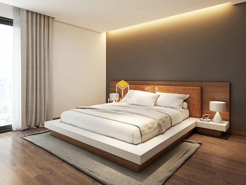 mẫu giường gỗ đẹp sang trọng gỗ công nghiệp