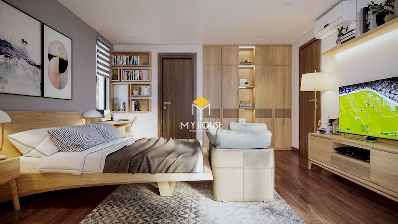 Thiết kế nội thất phòng ngủ tiện nghi - hiện đại - đáp ứng nhu cầu sử dụng của gia chủ