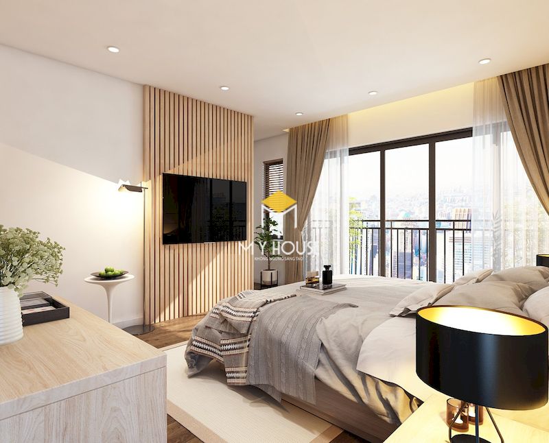 Mẫu nội thất phòng ngủ master hiện đại cho chung cư cao cấp
