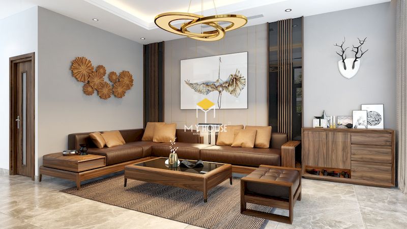 Tại sao nên lựa chọn sofa gỗ góc chữ L cho nội thất phòng khách?
