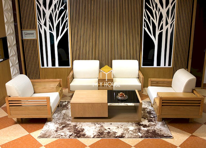 Đặc điểm của sofa gỗ kiểu Nhật - thiết kế gọn gàng