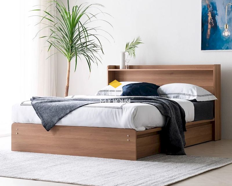 Mẫu giường gỗ công nghiệp 1.6m