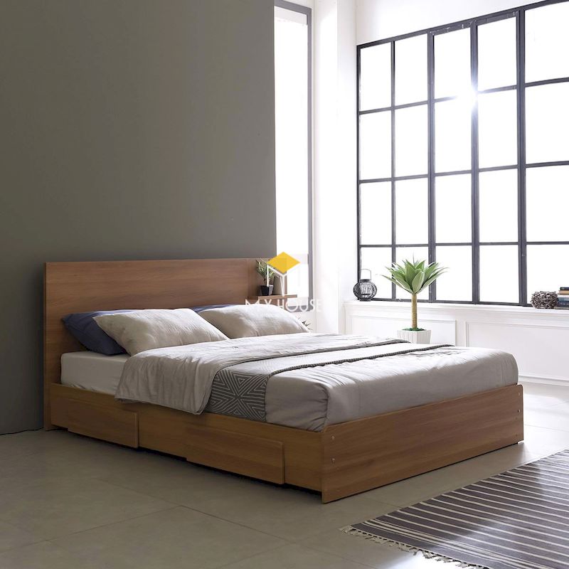 giường ngủ kiểu Nhật thiết kế đa năng, tiết kiệm diện tích