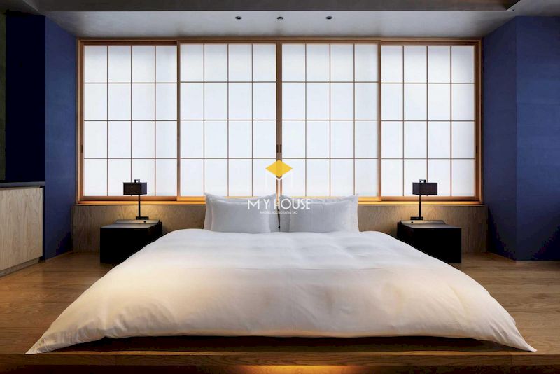 thiết kế phòng ngủ kiểu Nhật tối giản