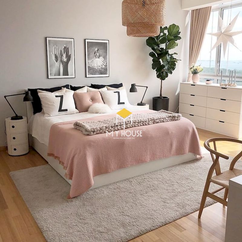 Phòng ngủ màu trắng phù hợp với mọi phong cách nội thất