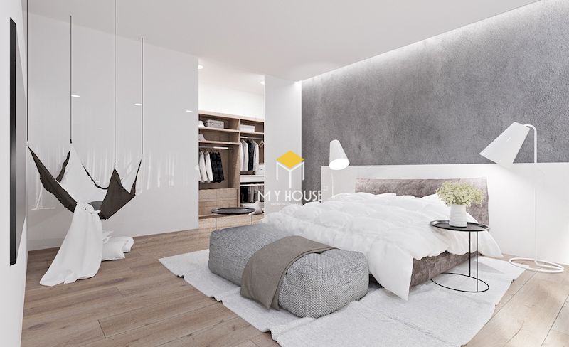 Xu hướng thiết kế nội thất phòng ngủ màu trắng