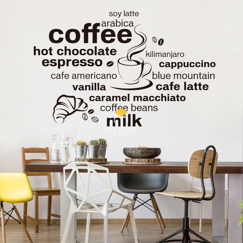 Trang trí quán trà sữa bằng tranh tường độc đáo