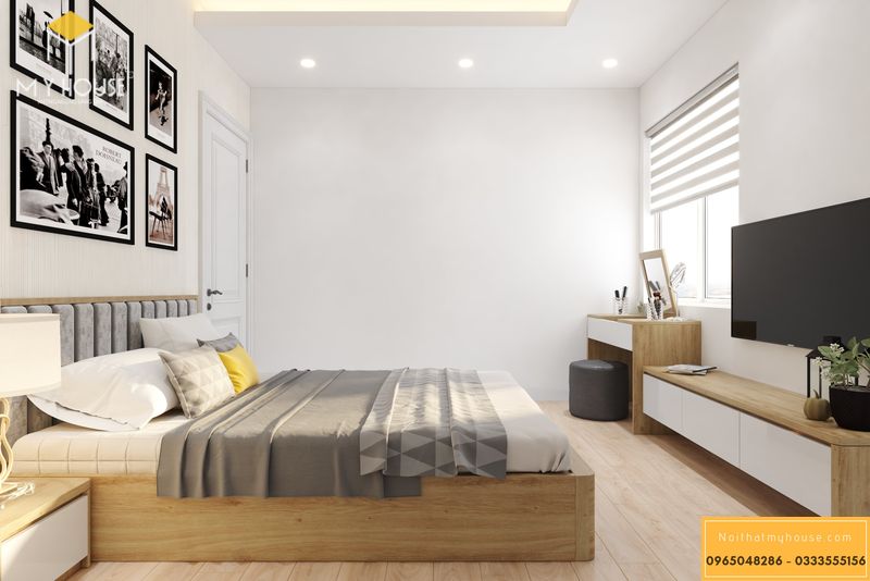 Thiết kế nội thất chung cư Sunshine Garden - Màu trắng chủ đạo, trẻ trung và hiện đại