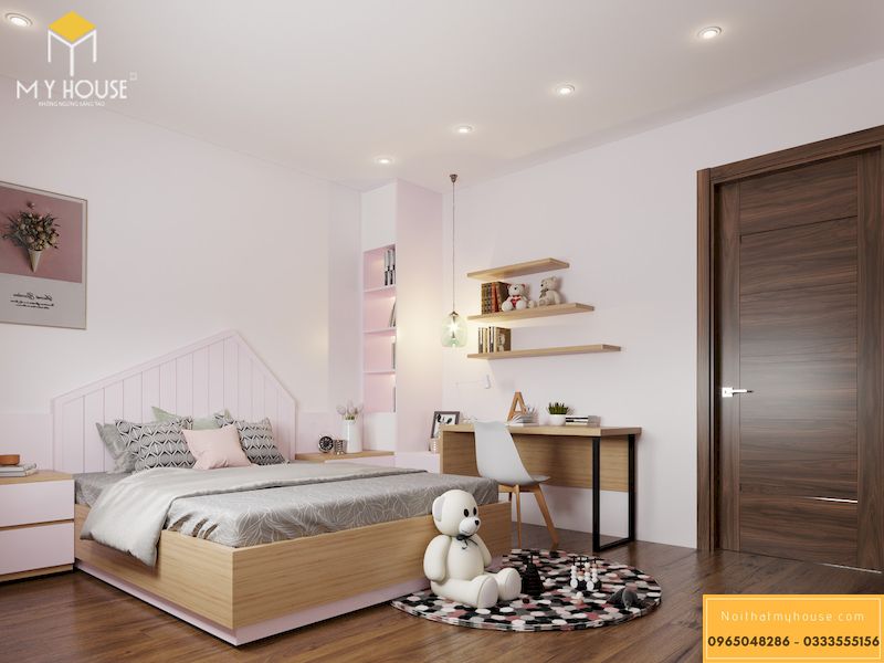 Mẫu thiết kế nội thất phân khu Ngọc Trai tại Vinhome Ocean Park - Phòng ngủ cho con