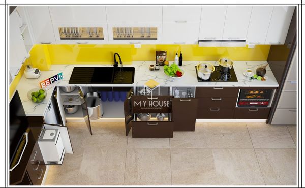 Nội thất nhà bếp thông minh: Mua tủ bếp thông minh, thiết kế nhiều ngăn tiện lợi