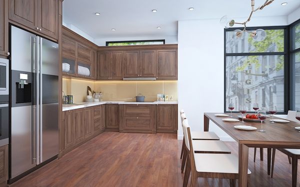 Nội thất phòng bếp gỗ tự nhiên 15