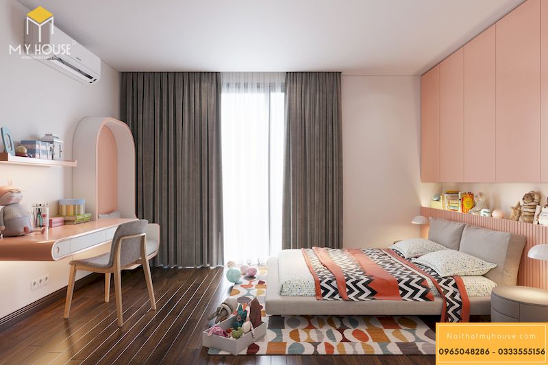 Nội thất phòng ngủ trẻ em thiết kế đẹp phù hợp với lứa tuổi