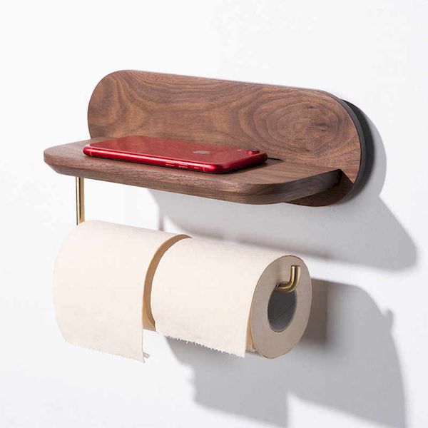 Phụ kiện nhà vệ sinh bằng gỗ óc chó